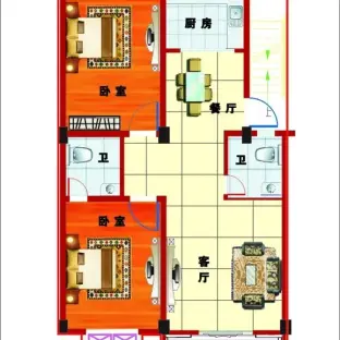 长方形户型设计图