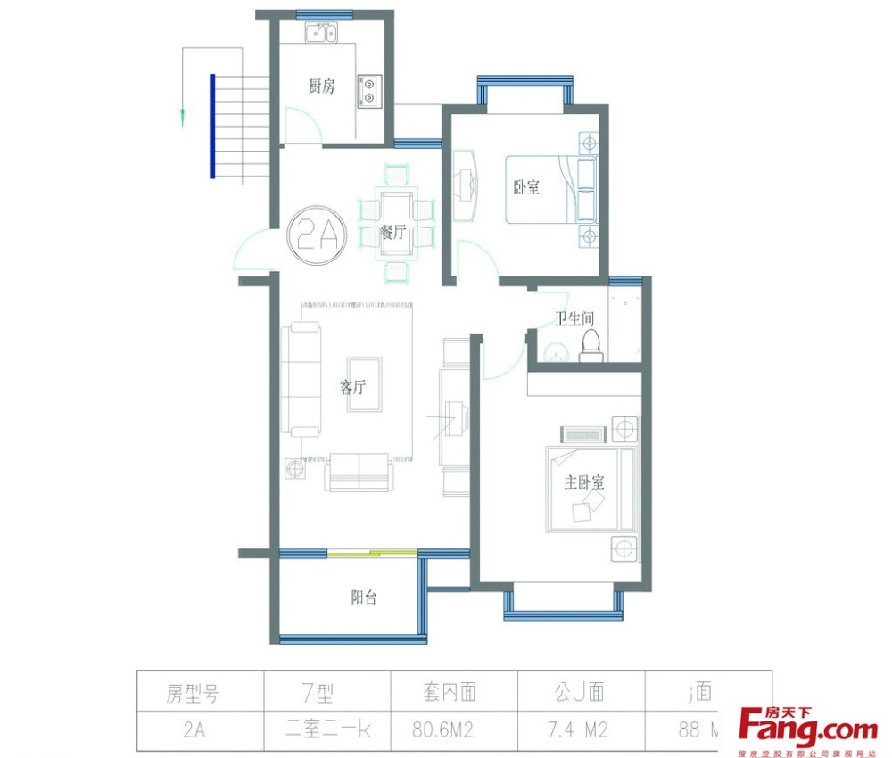 90平方房子设计平面图