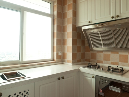 厨房橱柜瓷砖效果图欣赏
