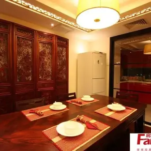 现代中式家庭餐厅装修效果图欣赏