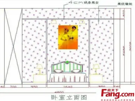 2019卧室cad立面图欣赏-房天下装修效果图