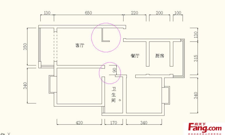 简单家庭室内设计平面图-搜房网装修效果图