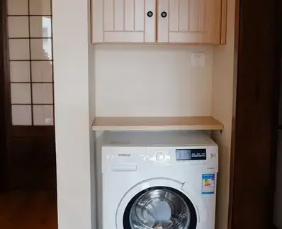 阳台洗衣机柜效果图