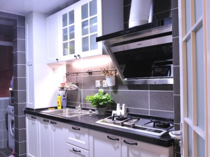一字型小厨房设计效果图2021-房天下家居装修网