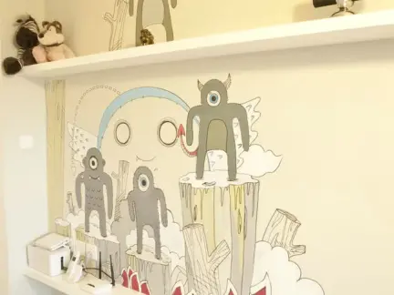 家装创意墙绘效果图