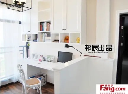 小书房电脑桌装修效果图