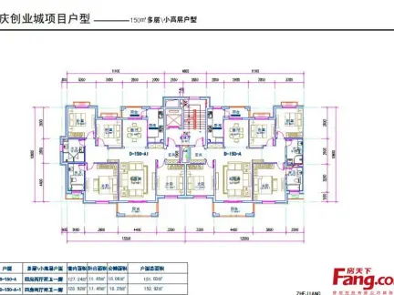 大庆创业城户型图设计