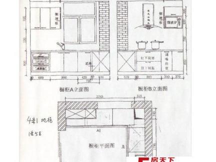 l型橱柜设计图纸