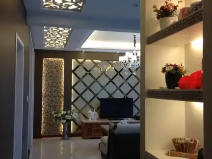 镂空雕花板吊顶效果图