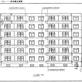 小区建筑立面图