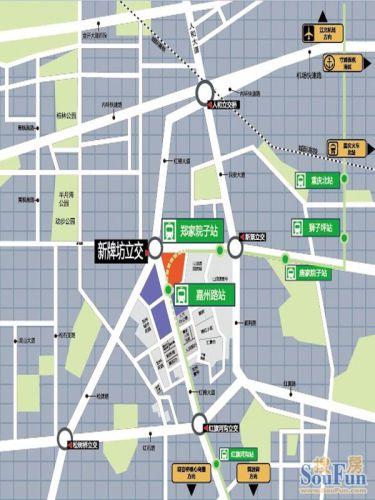 中渝广场交通图中渝国际都会:交通图