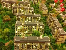 听蓝湾别墅,端头楼栋,视野很好;两个车位;花园80平