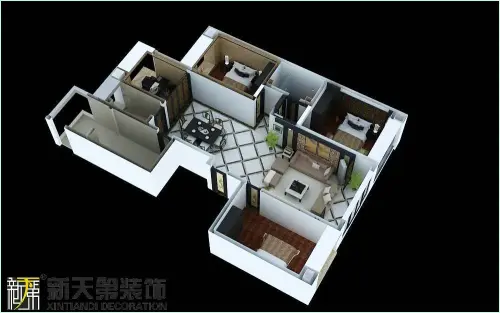 联邦祥云国际-中式古典-四居室图片