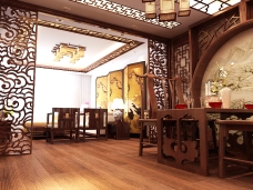 铁西万达广场-中式古典-三居室