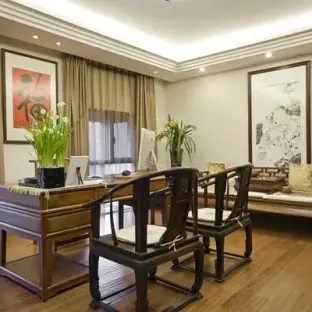 中式古典书房装修效果图大全图片
