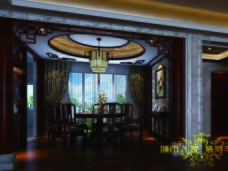 龙居苑-中式古典-三居室