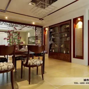 中式酒柜装修效果图