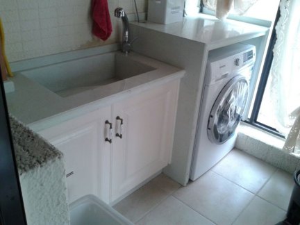 逸都瓷砖橱柜 瓷砖洗衣台 洗衣柜xy-001