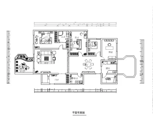 千禧学府苑200平中式风格图