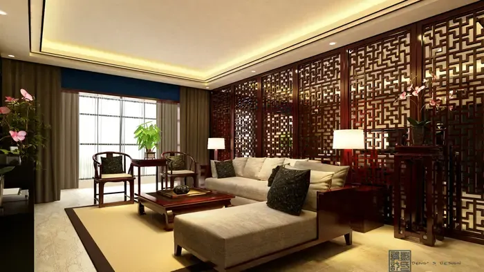 标题：掏心窝讲透：3万块怎么同时把“法式石膏线+宋式屏风”搬回家？