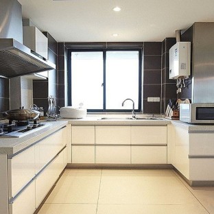 现代厨房装修效果图大全2014图片-搜房网现代厨房装修