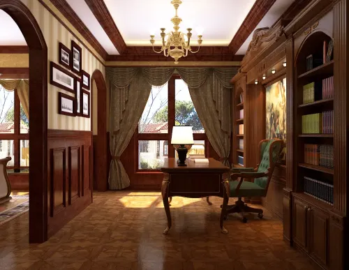 远见188平米美式装修效果图