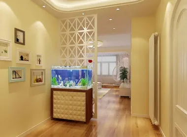 进门玄关设计效果图60平 380x285c.jpg