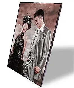 7寸水晶版画摆台拉米娜雷蒙娜制作 照片定制木板画 影楼相框定做
