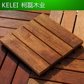 柯磊防腐木地板阳台地板碳化木花园卫生间地板菠萝格防腐木