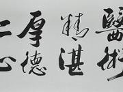 《医术精湛,厚德仁心》书画 字画横幅 行书书法作品 送医生礼品图片