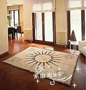 手工腈纶加厚加密地毯欧式客厅茶几地毯定制定做玄关卧室地毯q175