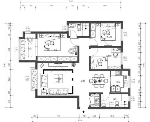 维多利亚c区田园风格三室两厅135平米设计方 喜欢 0 房子最大的特点图片