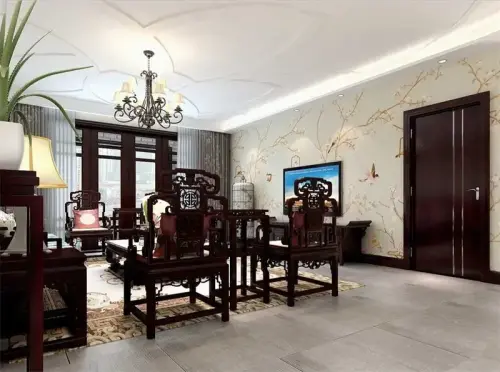 中式古典美,步步莲花香图片