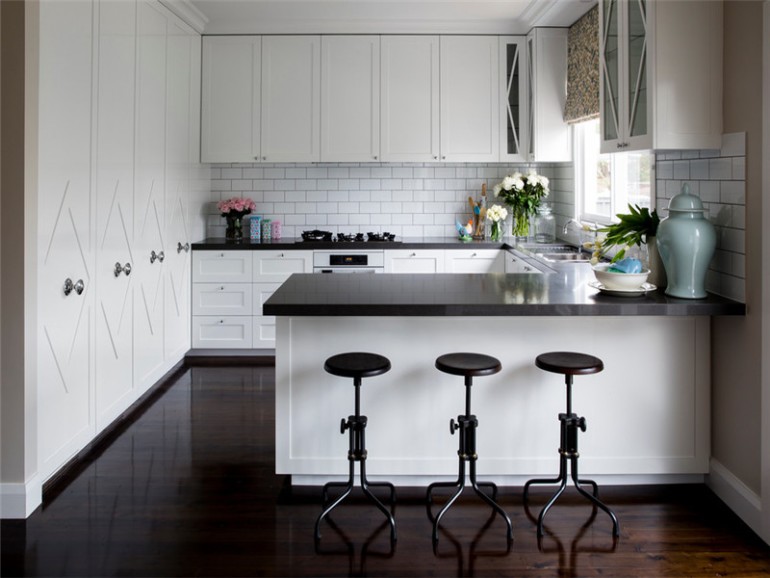 现代简约三居室厨房灶台装修图片-房天下装修效果图