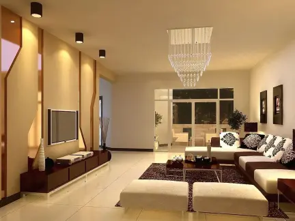 墙布电视墙效果图简约 432x324c.jpg