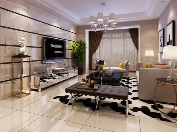 业主强调喜欢现代感强的但又不繁琐的现代风格，定位于黑白灰为主色系。