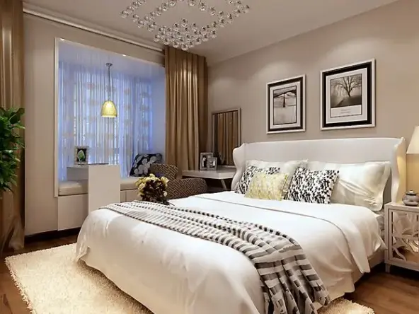 卧室作为人休息的地方，自然是最放松的区域，自然要惬意一些