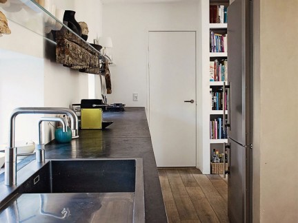 北欧风格时尚公寓简单小厨房设计效果图