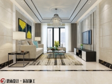《简约素雅》扬州香榭里117平现代风格3居室