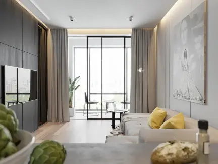 客厅装什么窗帘颜色大气 432x324c.jpg