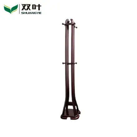 双叶家具 实木中式简约衣挂 水曲柳衣架立式卧室衣挂