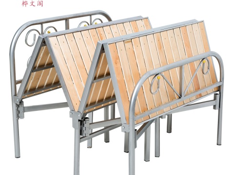 折叠床单人床 家用 木板硬板 简易实木折叠床 1.2米双人 便携1米