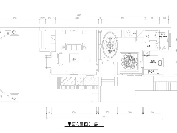 皮质的座椅与餐桌相得益彰.下沉式客厅设计上干净592_444