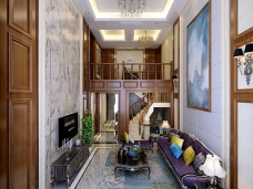 复地东山国际269平米新中式风格别墅设计