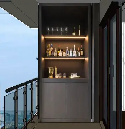 阳台酒柜(示意图)