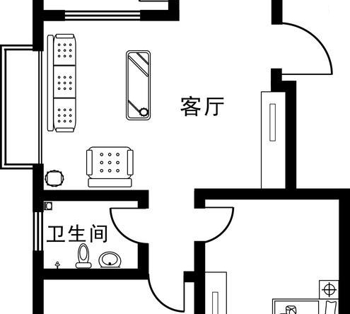 天津龙都花园现代二居室装修效果图_85平米7万装修设计案例-天津房