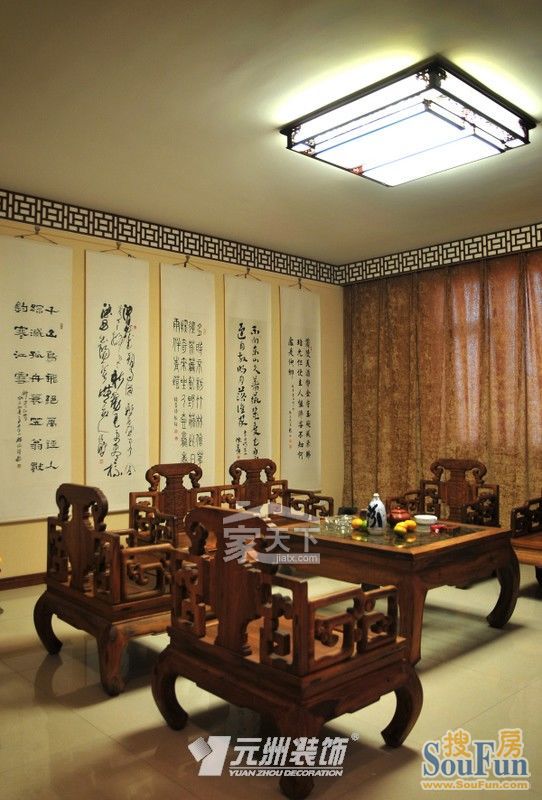 天润家园-中式古典-三居室