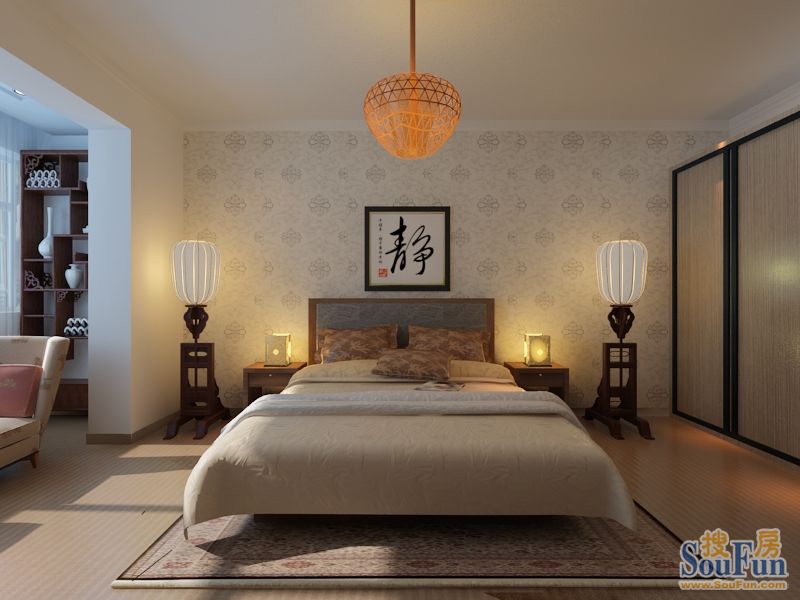 海富漫香林-中式古典-二居室