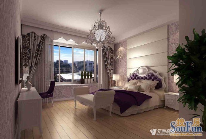 紫晶悦城-混合型风格-三居室