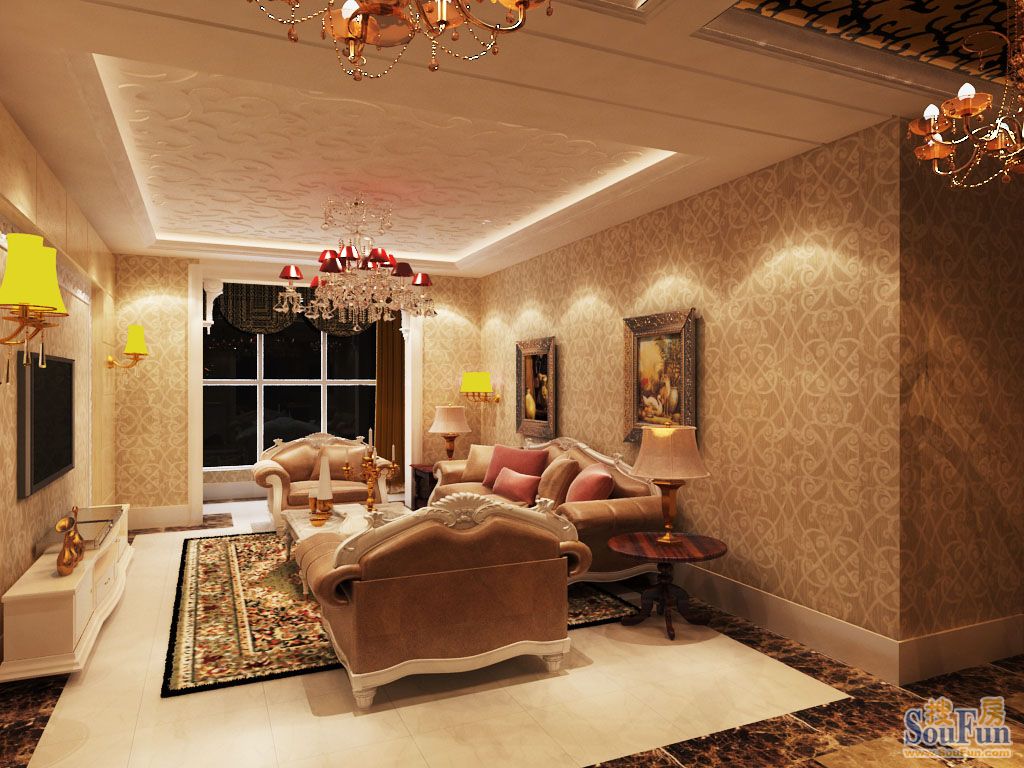 西典家园-混合型风格-二居室